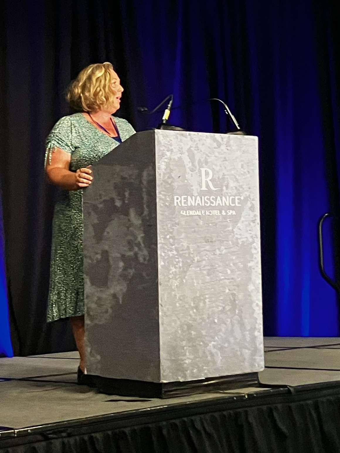 Audrey Talbert speaking at the CAP Conference in Glendale, AZ